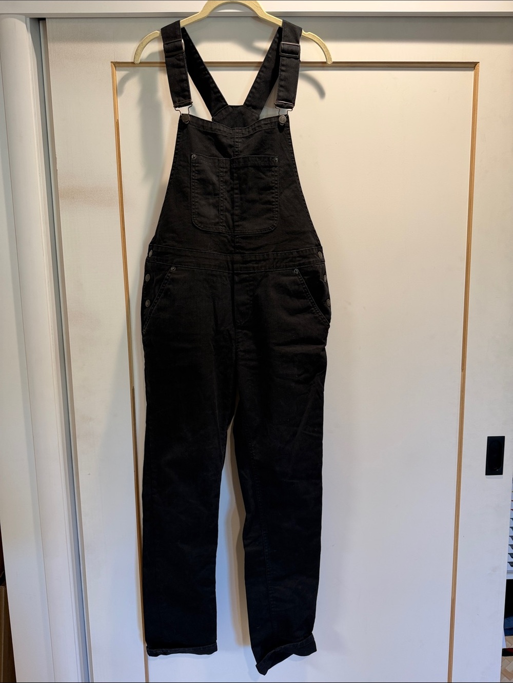 Boden Black Cotton Overalls Bib Jumpsuit EUC
